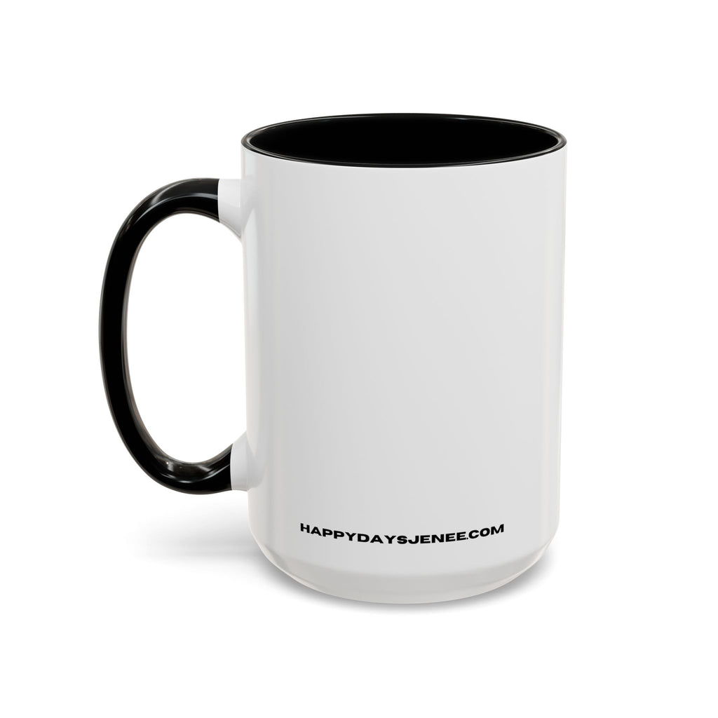Accent Coffee Mug — "Put Your Money Where Your Mouth Is" Cowboy Graphic