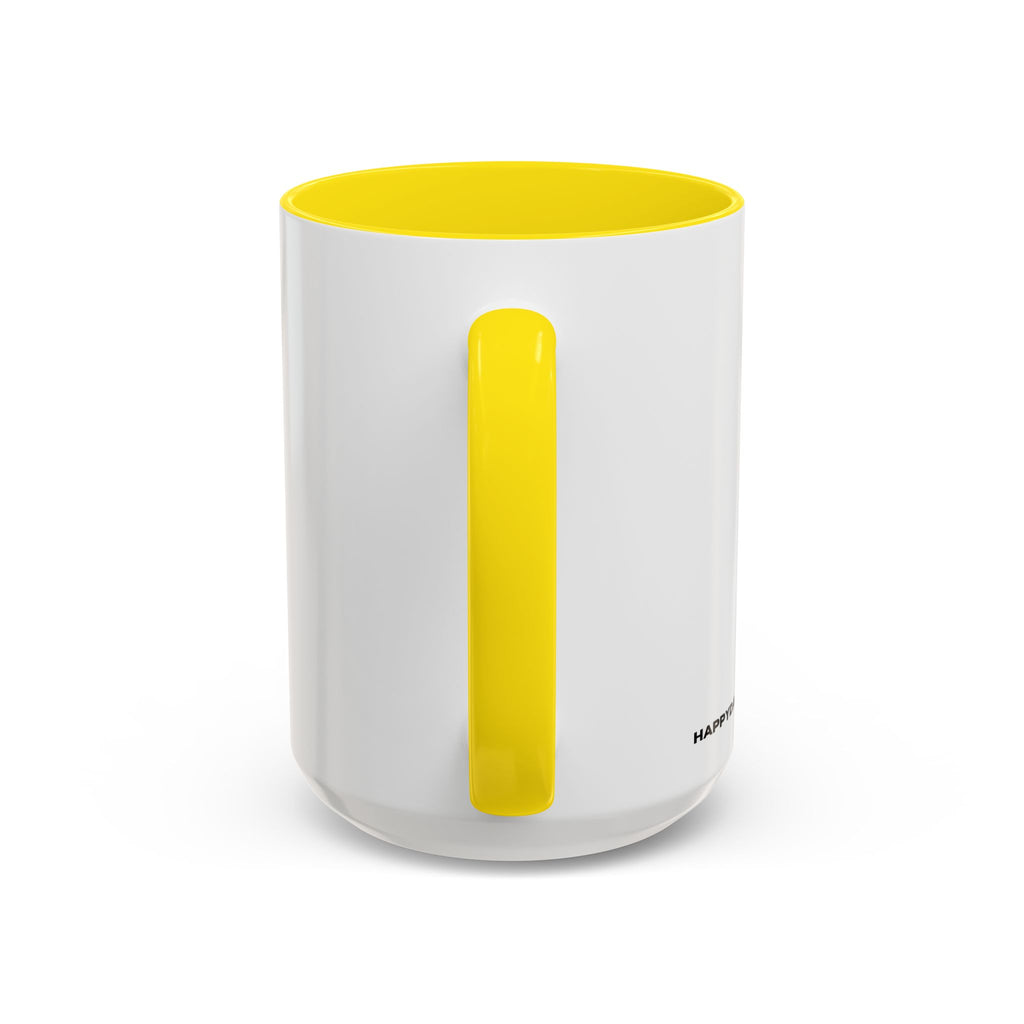 Accent Coffee Mug — "Put Your Money Where Your Mouth Is" Cowboy Graphic