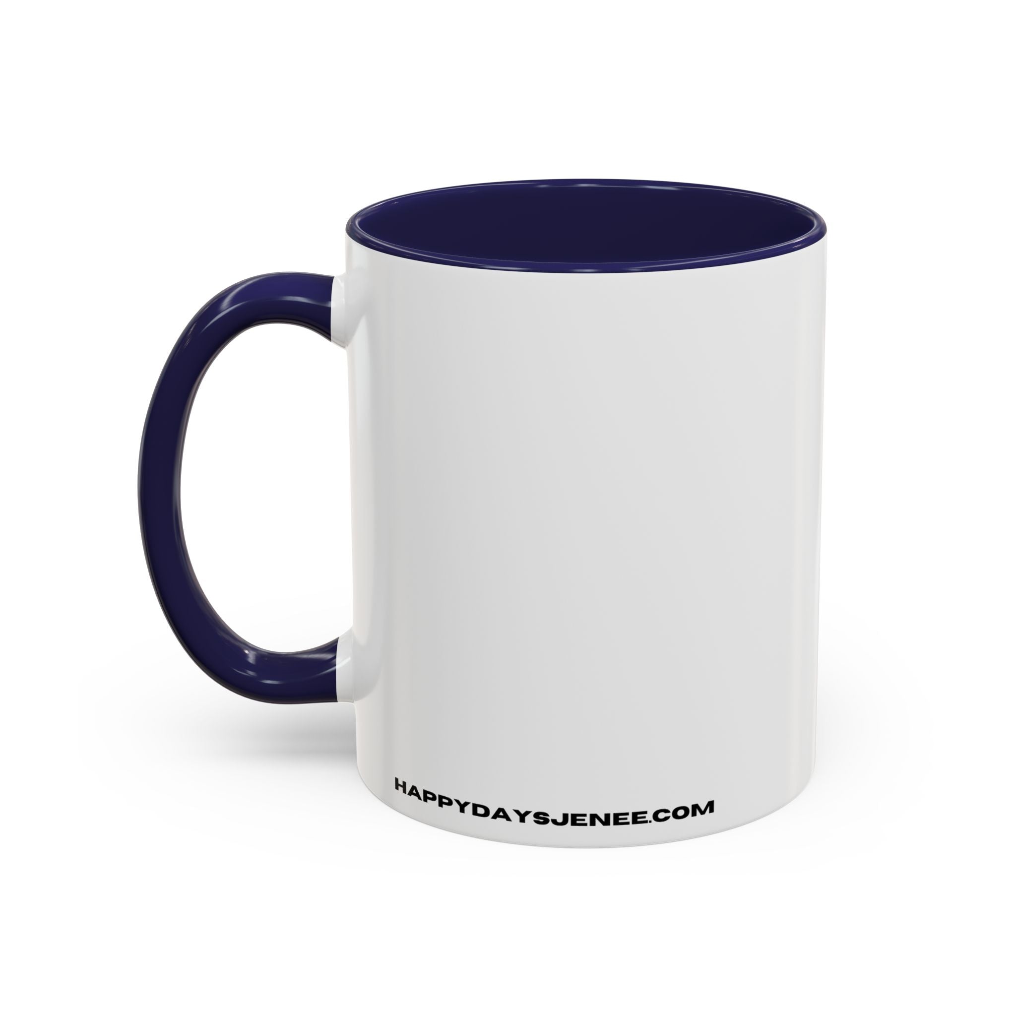 Accent Coffee Mug — "Put Your Money Where Your Mouth Is" Cowboy Graphic