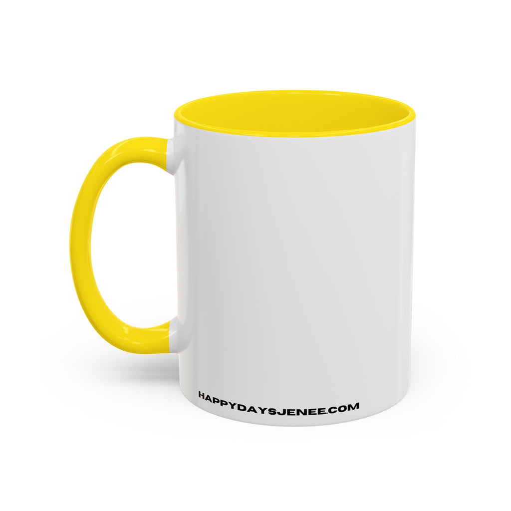 Accent Coffee Mug — "Put Your Money Where Your Mouth Is" Cowboy Graphic