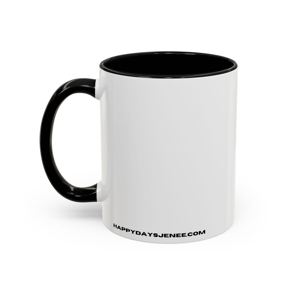 Accent Coffee Mug — "Put Your Money Where Your Mouth Is" Cowboy Graphic