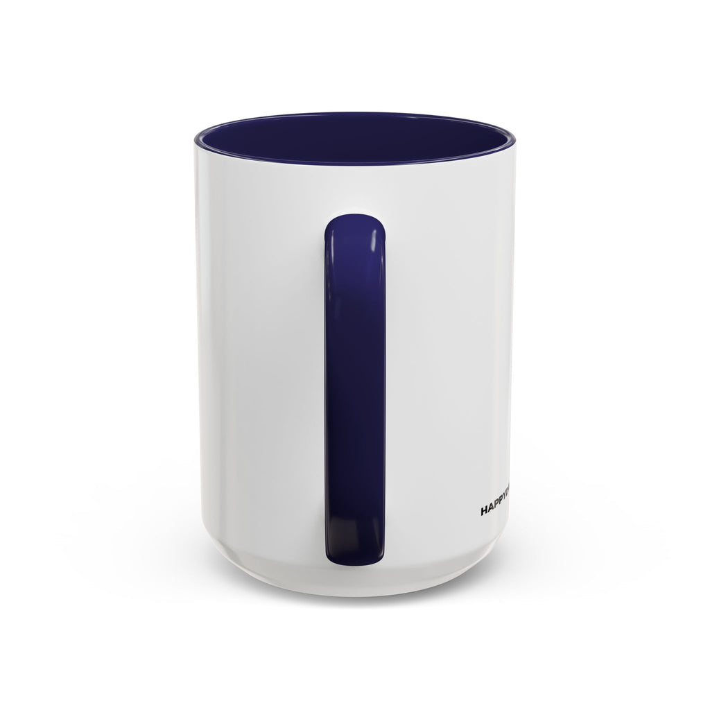 Accent Coffee Mug — "Put Your Money Where Your Mouth Is" Cowboy Graphic
