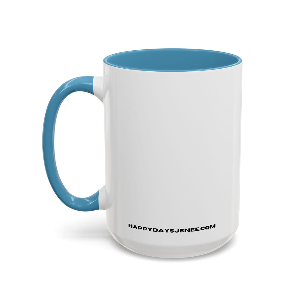 Accent Coffee Mug — "Put Your Money Where Your Mouth Is" Cowboy Graphic